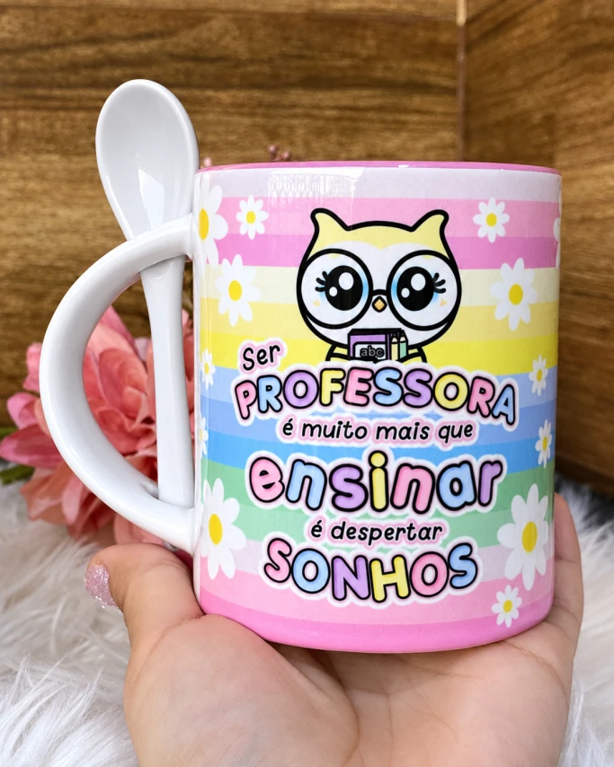 Caneca Dia dos Professores - Com Colher