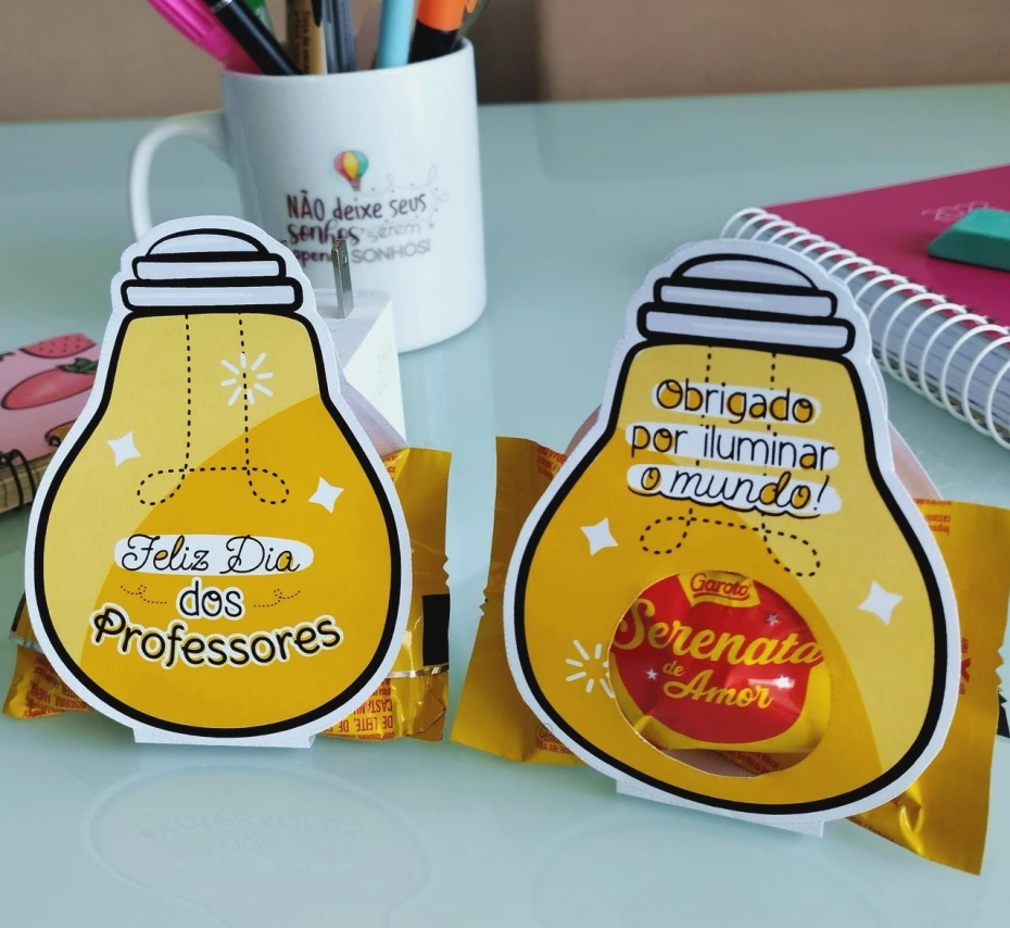 Porta Bombom Dia dos Professores
